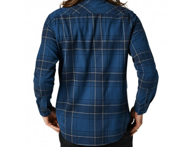 Koszula męska z długim rękawem Fox Traildust 2.0 Flanelowa w kolorze ciemnego indygo