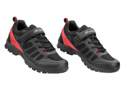 FORCE Walk kerékpáros cipő, fekete/piros