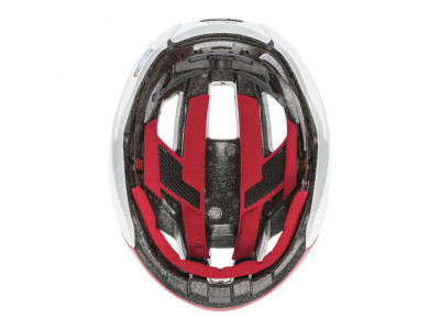 Helm uvex Rise CC, rot/weiß matt