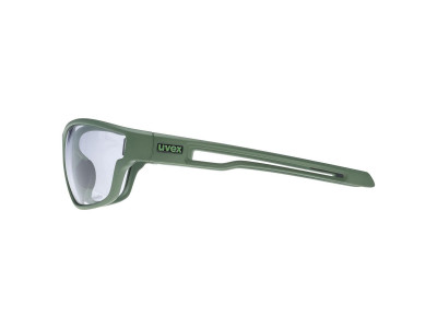 uvex Sportstyle 806 V okulary, moss matte/smoke, fotochromowe