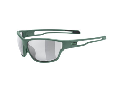 Uvex Sportstyle 806 V glasses, moss matte/smoke, photochromic