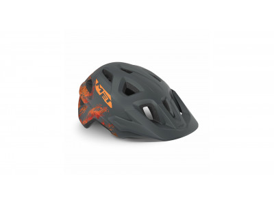 MET ELDAR junior helmet gray / orange, Uni (52-57 cm)
