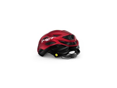 MET Estro MIPS Helm, rot/schwarz metallic
