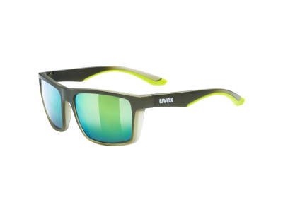 Uvex Sportstyle LGL 50 CV glasses Olive Mat / Mirror Green