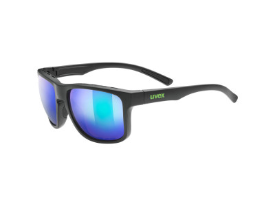 uvex Sportstyle 312 CV Black Mat/Mirror Green (Cat. 3) sports glasses