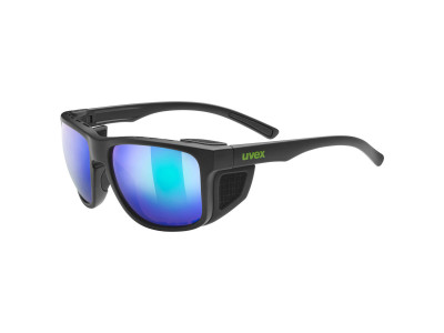 Uvex Sportstyle 312 CV Black Mat / Mirror Green (Cat. 3) sports glasses