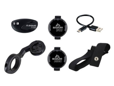 SIGMA ROX 11.1 EVO GPS Fahrradcomputer + Set von Sensoren, schwarz