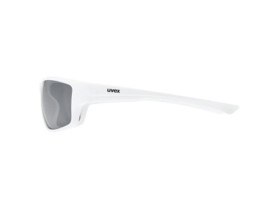 uvex Sportstyle 230 glasses, white matte/litemirror silver