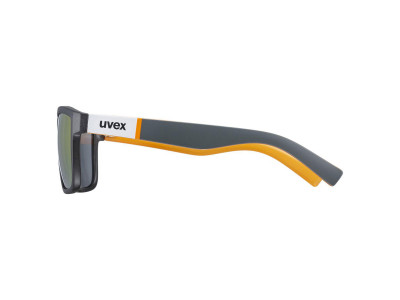 uvex Lgl 39 szemüveg, Grey Mat Orange/Mirror Red