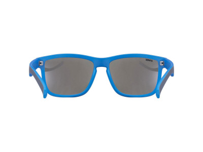 uvex LGL 39 glasses, Gray Mat Blue/Mirror Blue