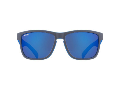 uvex LGL 39 Brille, Grey Mat Blue/Mirror Blue