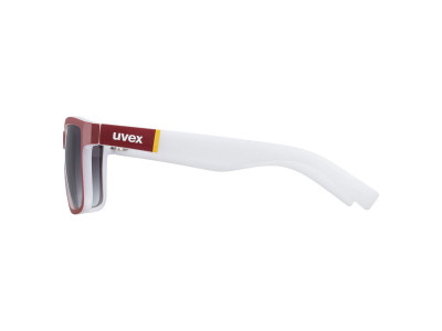 Okulary uvex LGL 39, red mattowy biały/litemirror silver Degradé