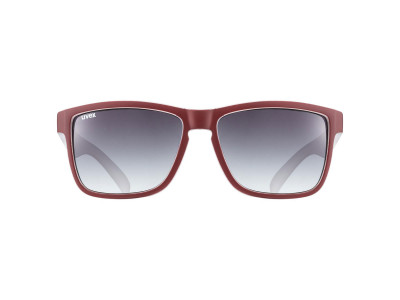 Okulary uvex LGL 39, red mattowy biały/litemirror silver Degradé