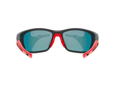 uvex Sportstyle 232 p glasses, Black Mat Red/Polavision Mirror Red
