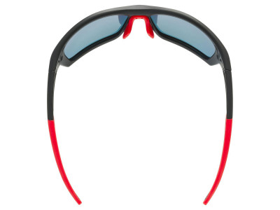 Okulary uvex Sportstyle 232 p, black matt czerwony/Polavision Mirror Red