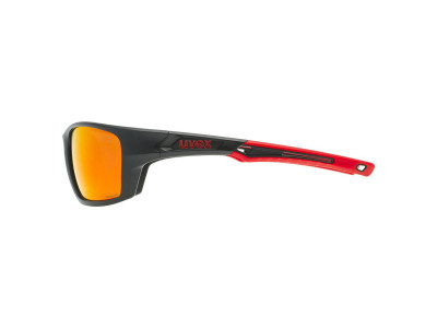 uvex Sportstyle 232 p okuliare, Black Mat Red/Polavision Mirror Red