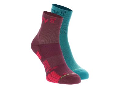 inov-8 TRAILFLY MID ponožky, fialové