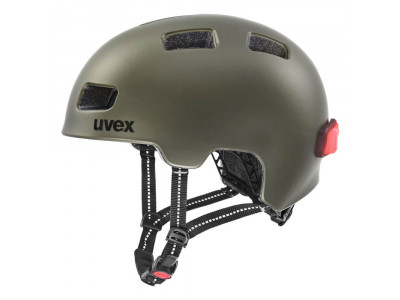 uvex City 4 Helm, grün rauchmatt