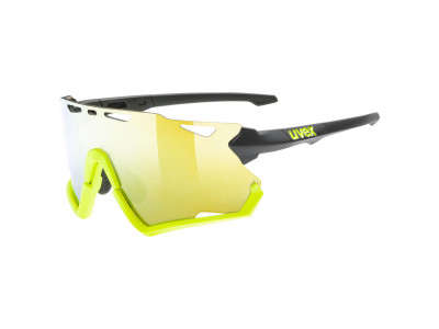 uvex Sportstyle 228 Brille, schwarz/gelb matt