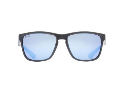 uvex LGL Ocean 2 P Brille, Black Mat/Mirror Blue