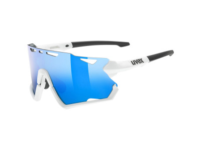 Set ochelari uvex Sportstyle 228, Alb Mat/Oglinda Albastru