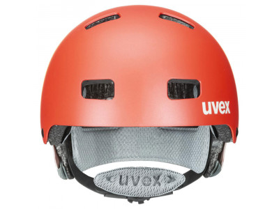 uvex Kid 3 CC helmet, Grapefruit/Sand Mat