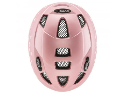 uvex Kid 2 CC helmet, pink polka dots