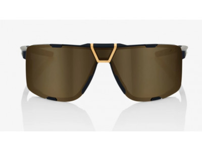100% okulary Eastcraft Soft Tact z czarnymi miękkimi złotymi lustrzanymi soczewkami