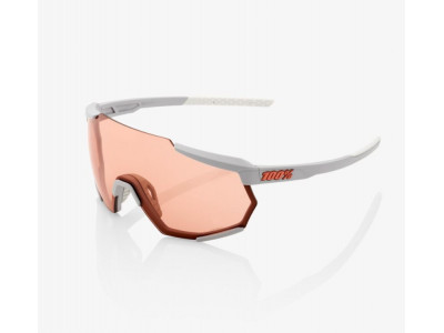 100% Hypercraft glasses, stone rey/Hyper Coral Lens