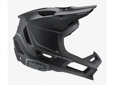 100 % Trajecta-Helm mit DH/BMX-Helm, Fidlock-Schwarz