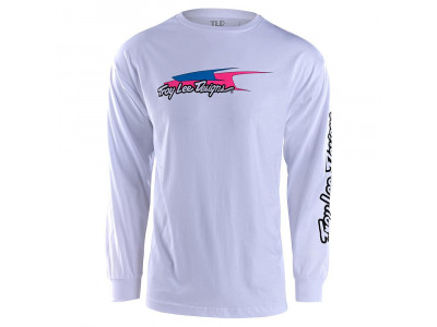 Męski T-shirt z długim rękawem Troy Lee Designs Aero w kolorze białym