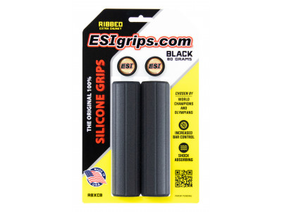 ESI Grips Ribbed Extra Chunky gripy, 80 g, černá