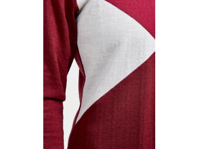 T-shirt damski CRAFT ADV Nordic Wool H, czerwony