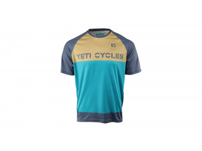Koszulka rowerowa Yeti Longhorn, turkusowo/czarno/beżowa