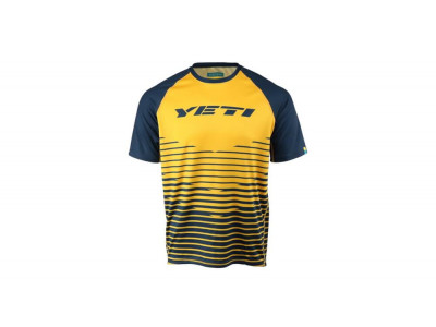 Koszulka rowerowa Yeti Longhorn, żółto-niebieska