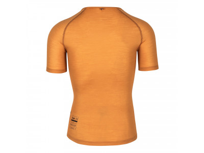 Isadore 100% Merino SS men&#39;s undershirt Golden Oak, orange