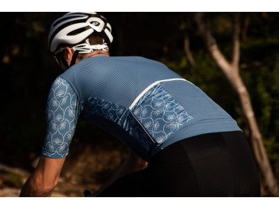 Isadore men&#39;s cycling jersey Signature Climber Hehuan, blue