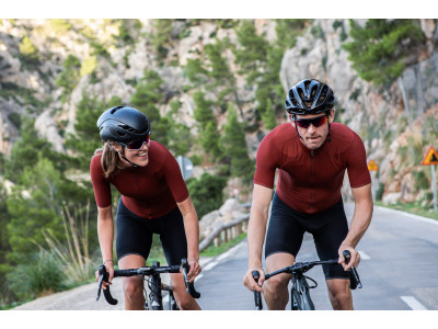 Damska koszulka rowerowa Isadore Echelon w kolorze ceglastej czerwieni