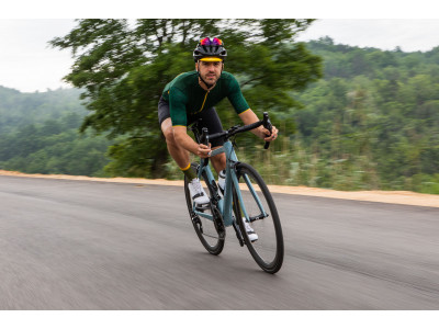 Isadore men&#39;s cycling jersey Signature Climber&#39;s England, green