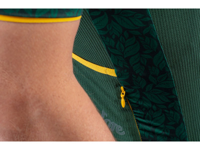 Męska koszulka rowerowa Isadore Signature Climber&#39;s Angliru, zielona
