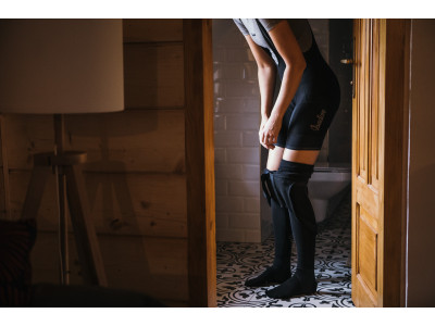 Isadore Signature Thermal dámske nohavice s trakmi, bez vložky, čierna