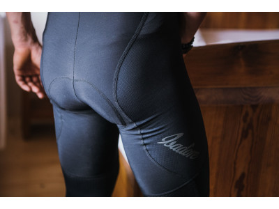 Spodnie termoaktywne Isadore Signature na szelkach, czarne