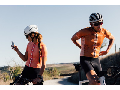 Isadore men&#39;s Hawaiian Sunset cycling jersey, orange