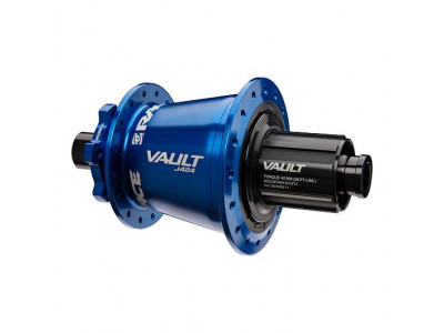 Race Face Vault Boost 424J rear hub, 6-hole, 32-hole, 12x148mm, Sram XD, blue