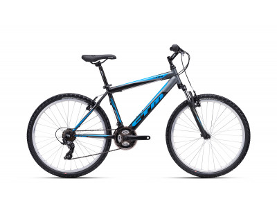CTM AXON 26 bicykel, matná čierna/svetlomodrá