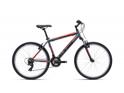 CTM AXON 26 bicykel, matná titanová sivá/reflexná oranžová