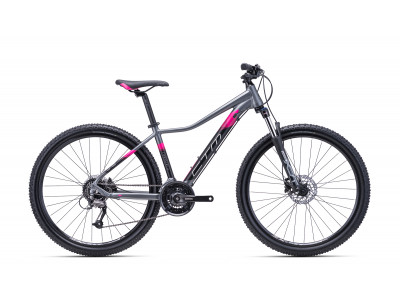 CTM CHARISMA 3.0 27.5 női kerékpár, matt szürke/rózsaszín