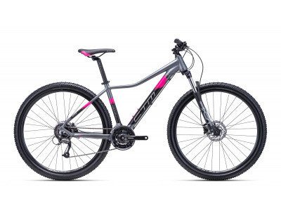 CTM CHARISMA 3.0 29&quot; női kerékpár, matt szürke/rózsaszín