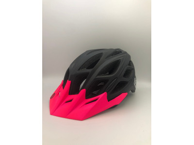Neon cyklistická prilba HID-S/M (55-58) - čierno/ružová 