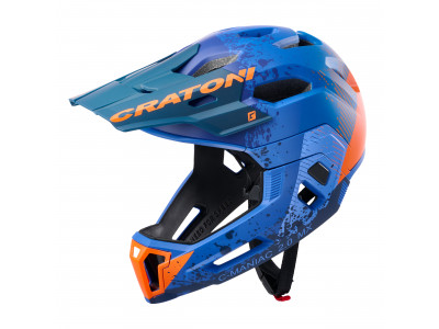 CRATONI C-Maniac 2.0 MX Helm, blau/orange/matt